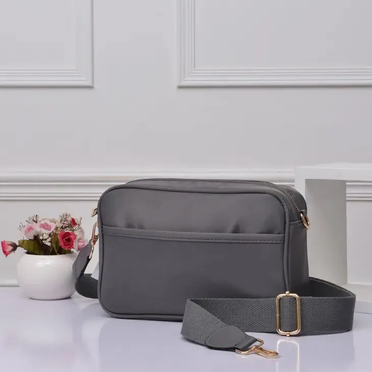 Nylon Rectangular Crossbody Bag
