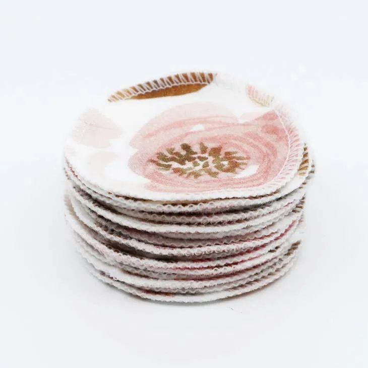 Organic Cotton Rounds - Juliet Florals