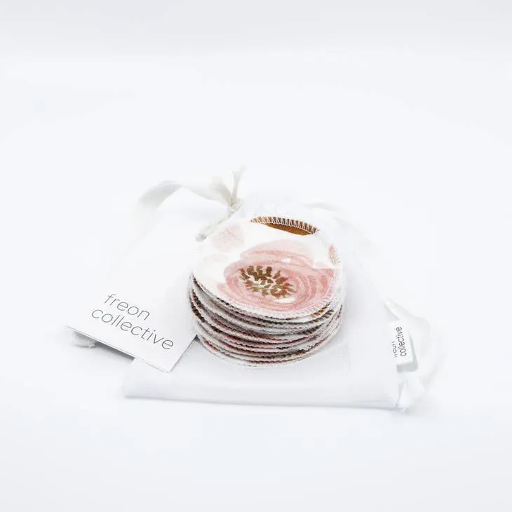 Organic Cotton Rounds - Juliet Florals