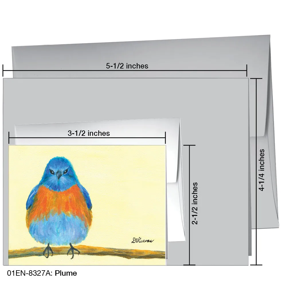 Plume, Greeting Card (8327A)