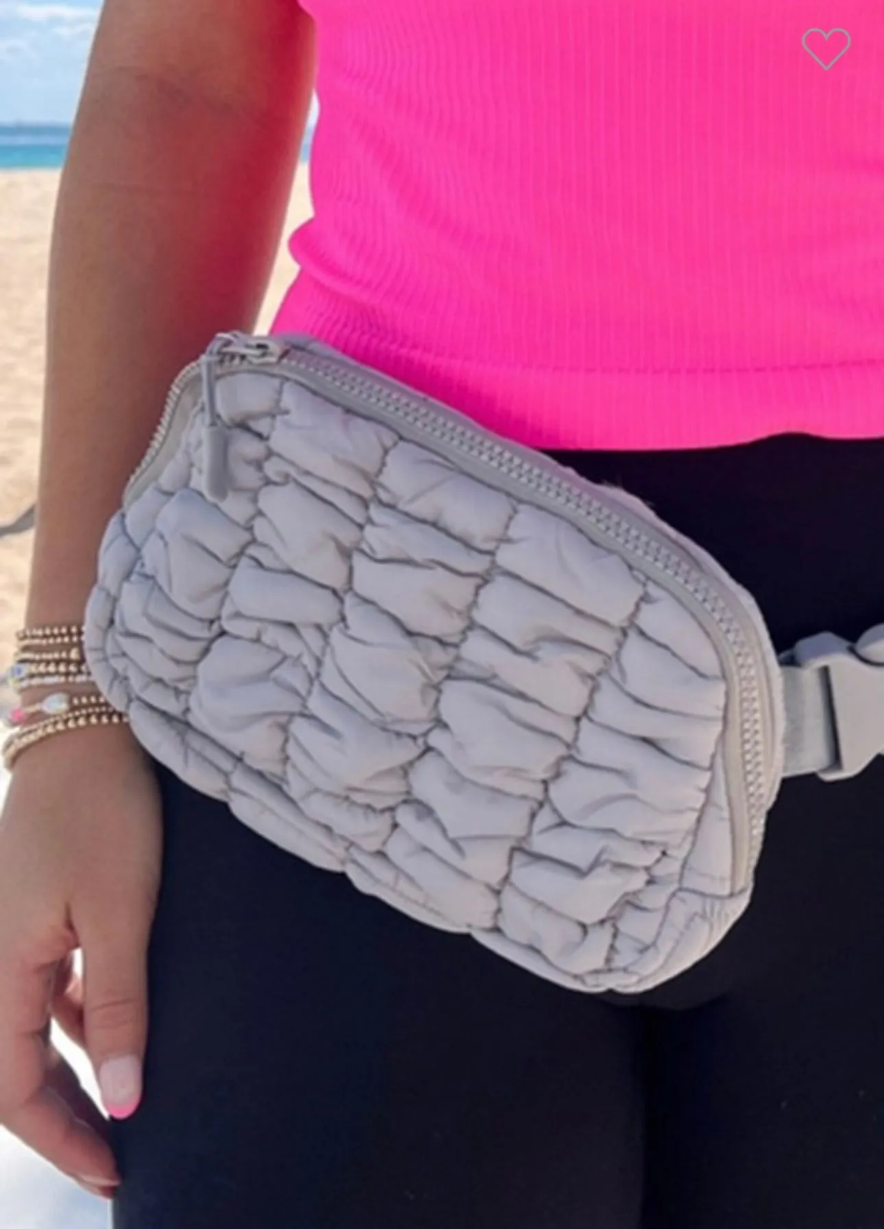 Quilted Puffer Belt Bag Fanny Pack