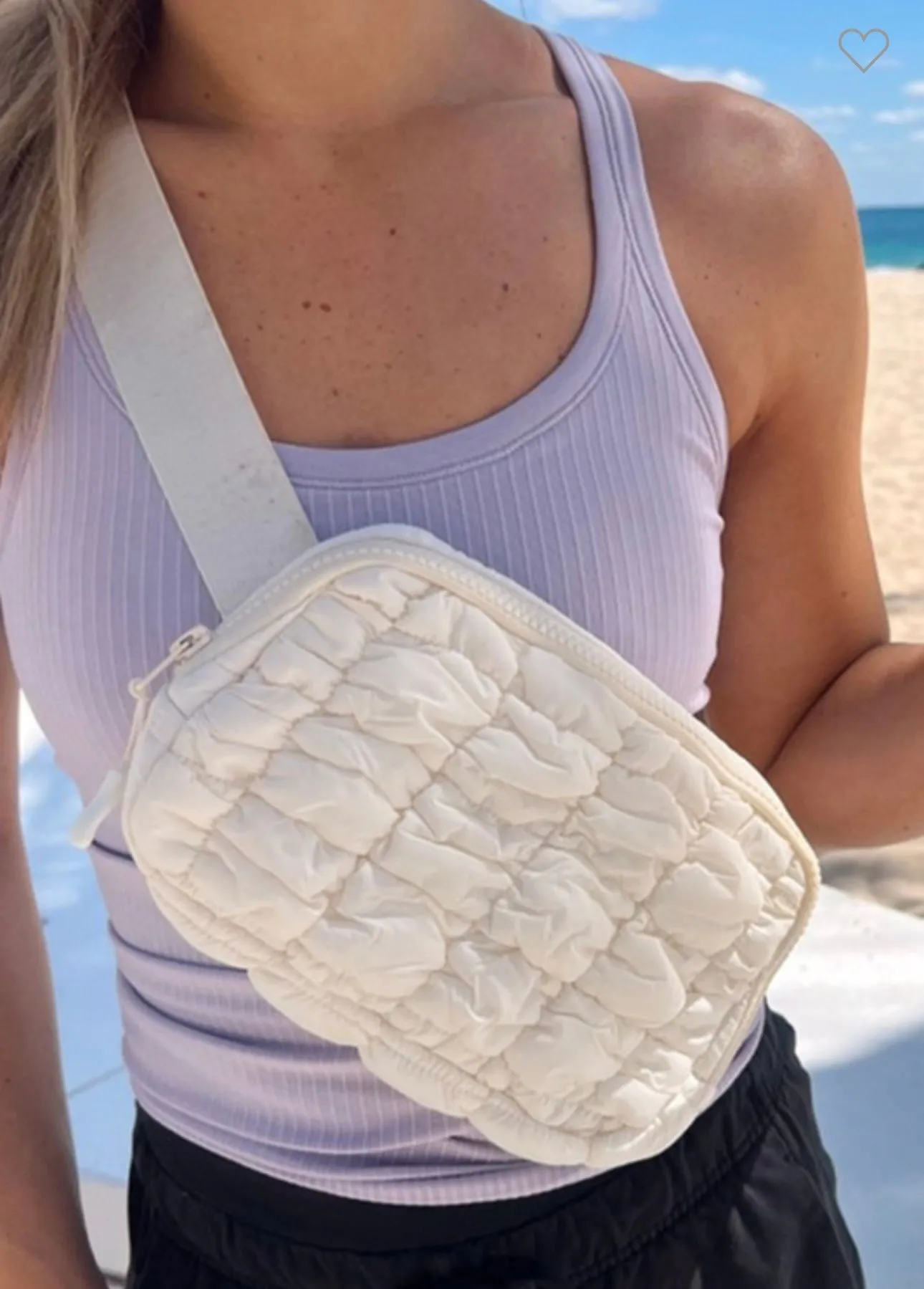 Quilted Puffer Belt Bag Fanny Pack
