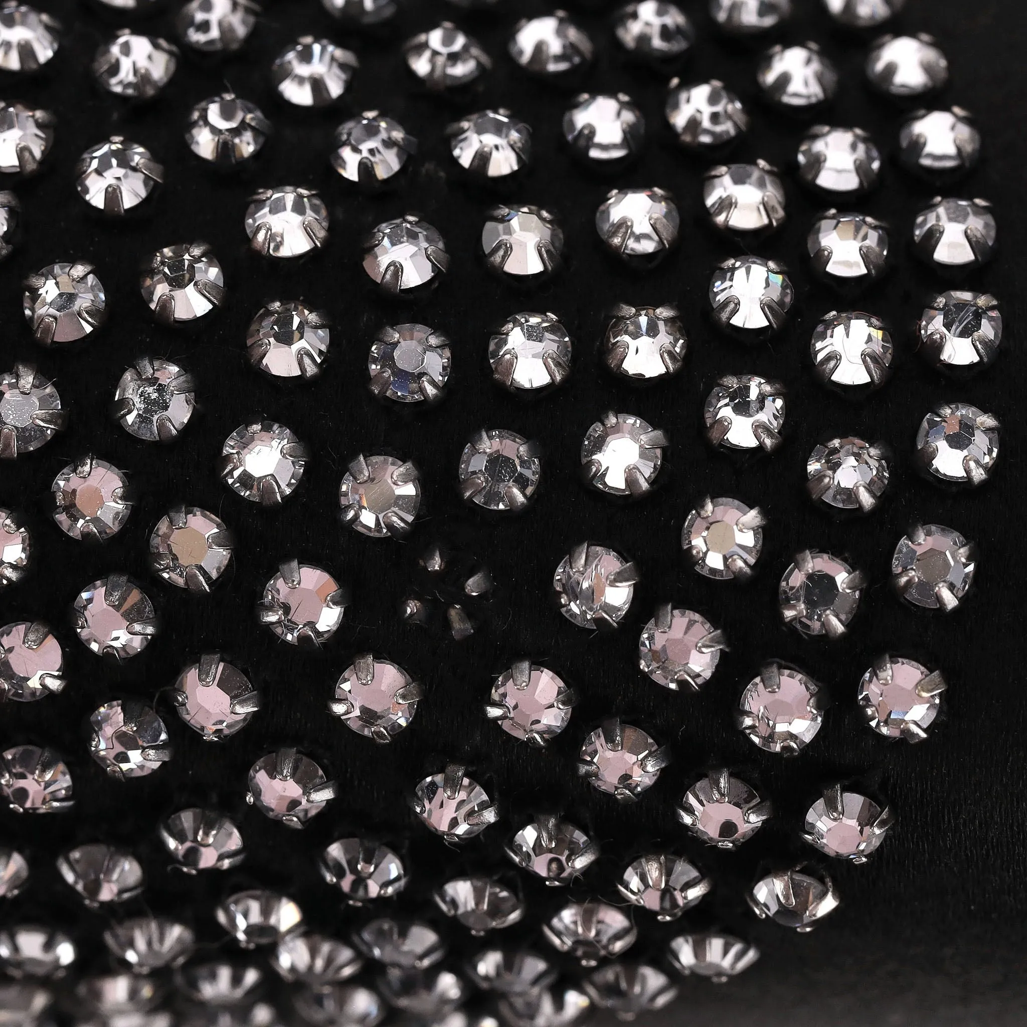 Roger Vivier Crystal Embellished Satin Clutch Bag