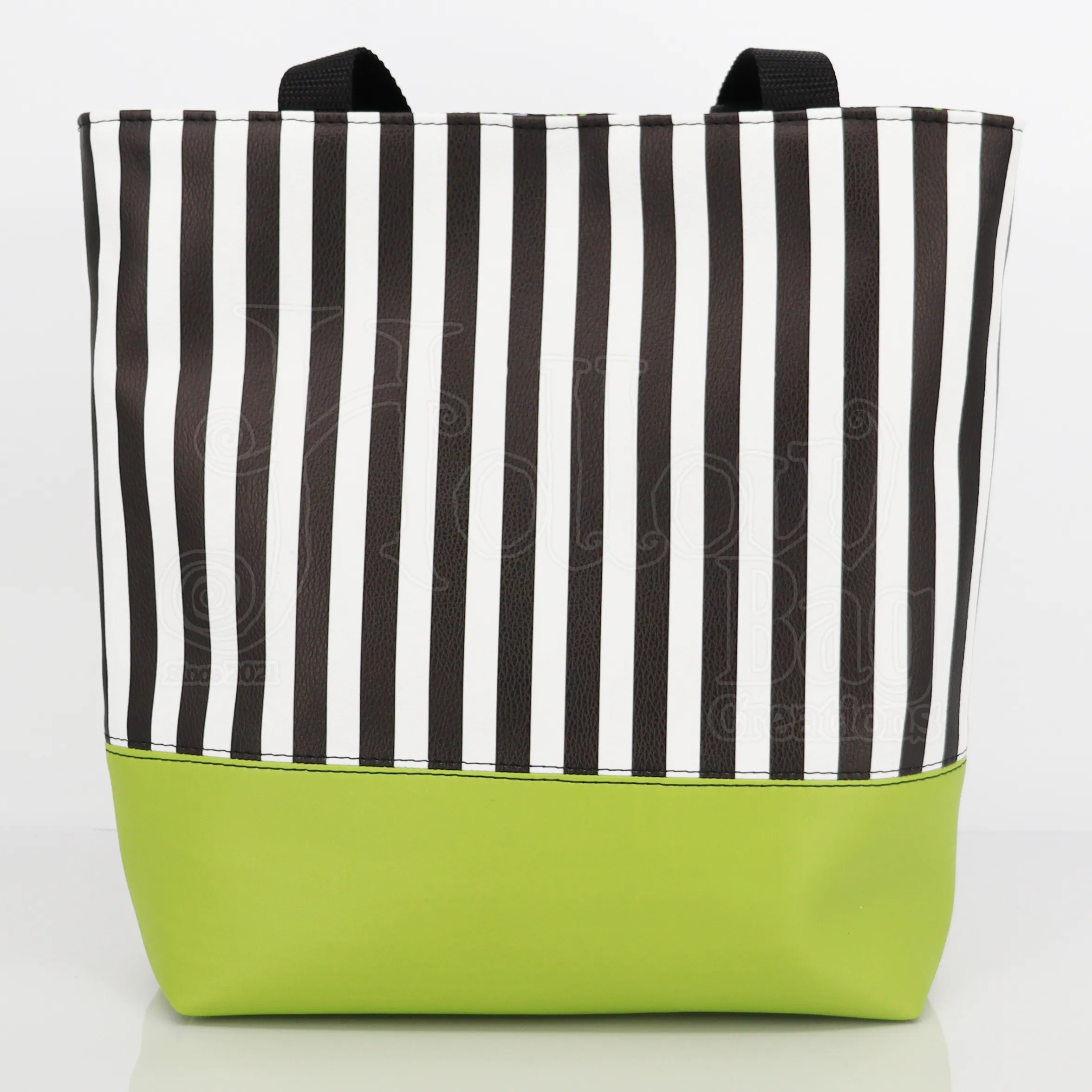 SM Tote - BJ Danger Noodles Striped & Green