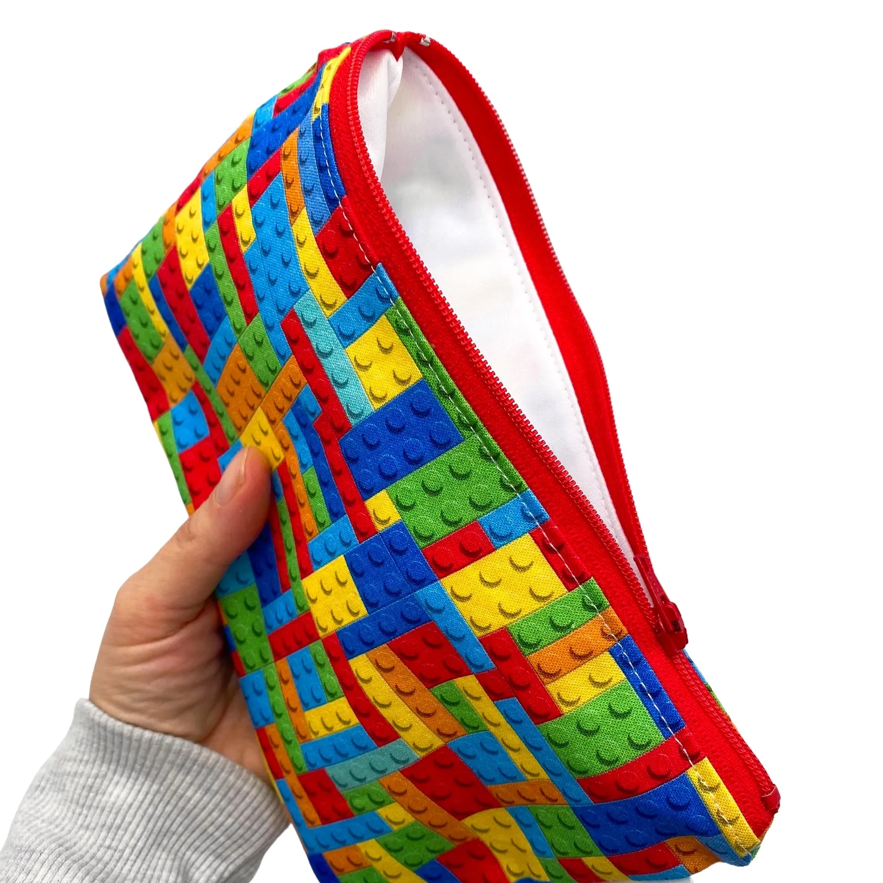 Snack Sized Reusable Zippered Bag Plaid
