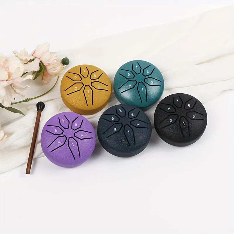 Steel Tongue Drum 762 cm Mini Tank Drum with Mallets  Music Book