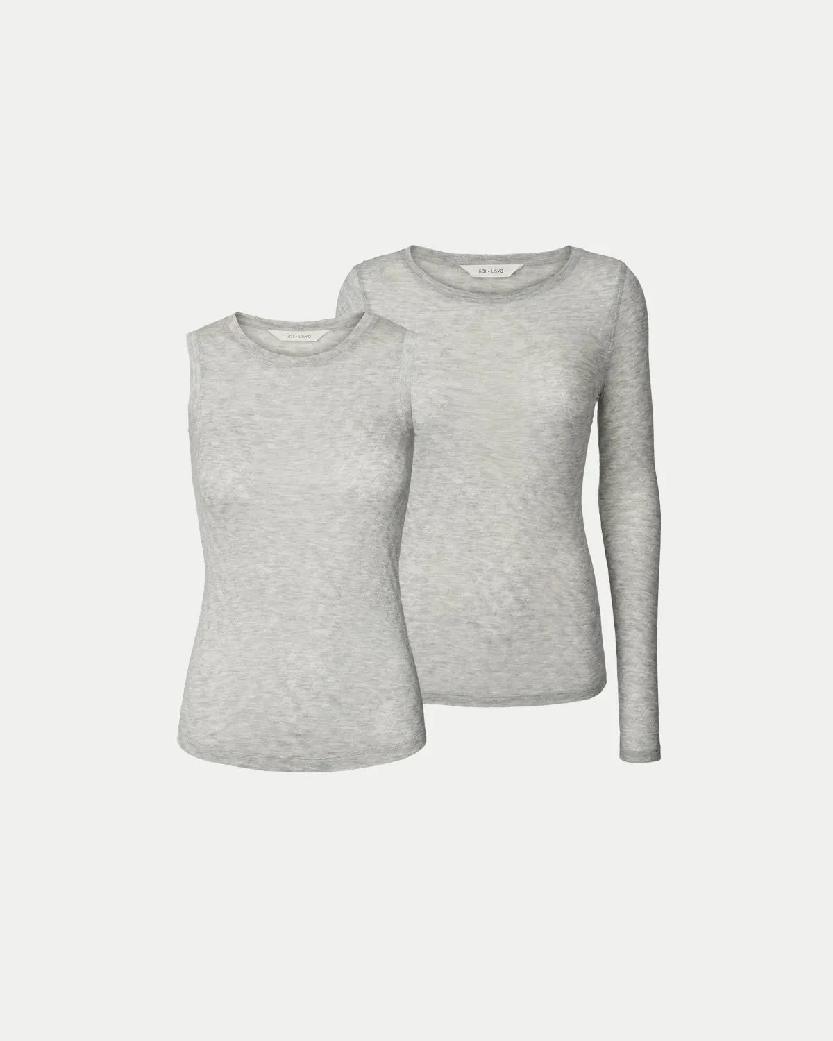 THE DELICATE PACK - FERMI & ALBERTE SILK - LIGHT GREY MELANGE