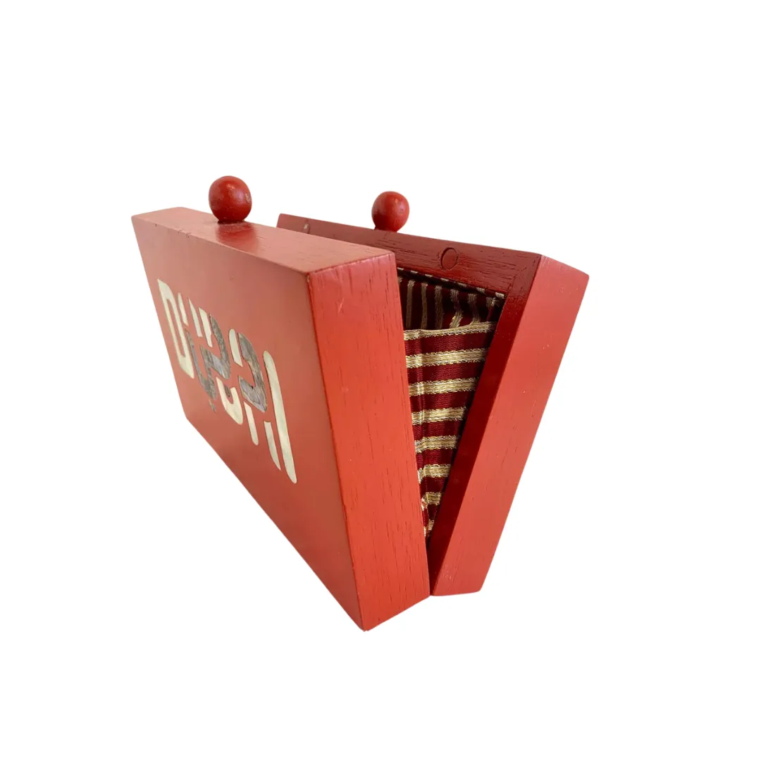 The Khan - Dubai Wooden Clutch