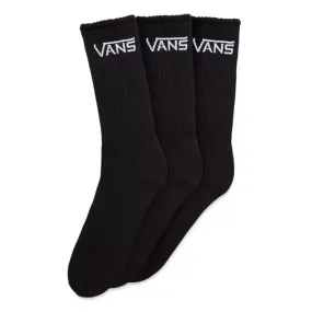 Vans Classic Crew 3 Pack Sock - Black