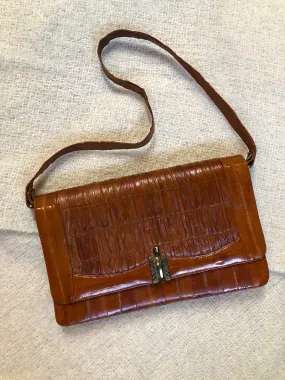 Vintage Caramel Leather Satchel