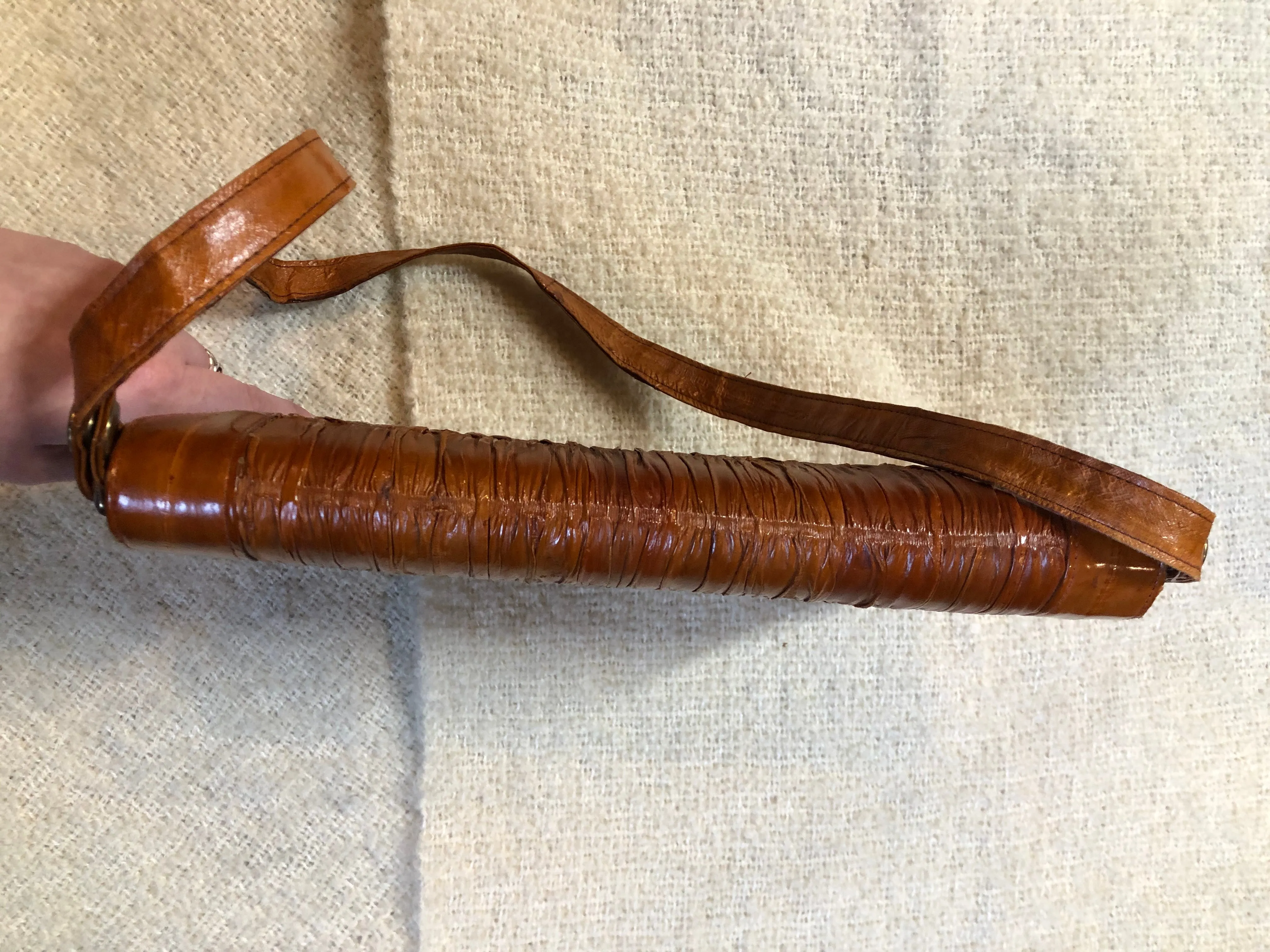 Vintage Caramel Leather Satchel