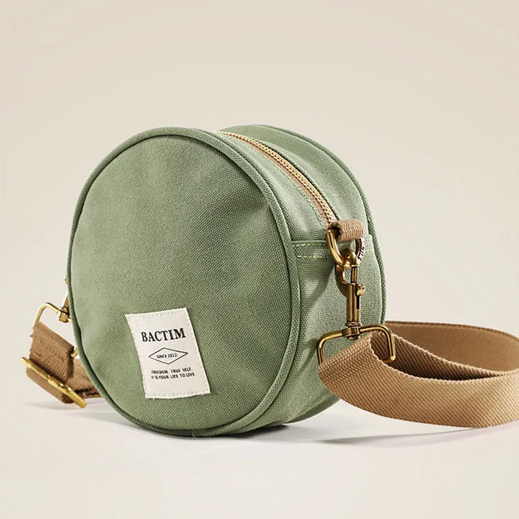 Womens Green Canvas Shoulder Bags For Ladies Side Purse For Women
