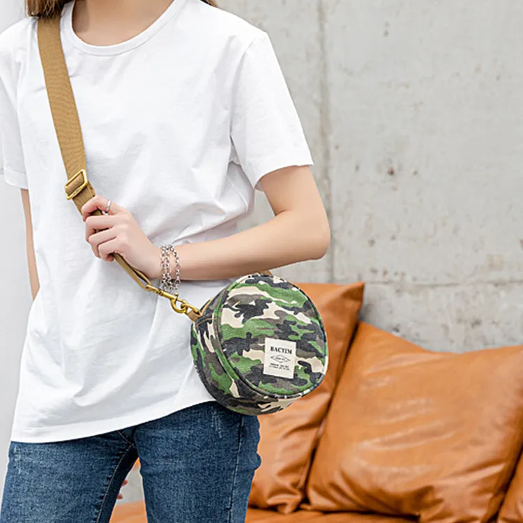 Womens Green Canvas Shoulder Bags For Ladies Side Purse For Women