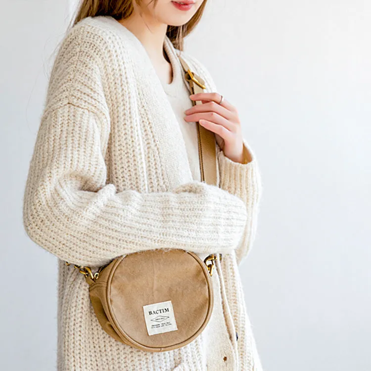 Womens Green Canvas Shoulder Bags For Ladies Side Purse For Women